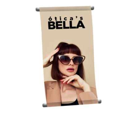 Banner 20x40cm — imagem ilustrativa