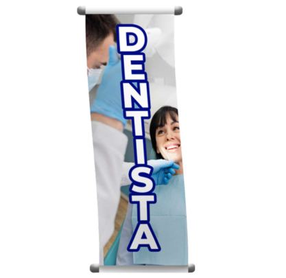 Banner 20x60cm — imagem ilustrativa
