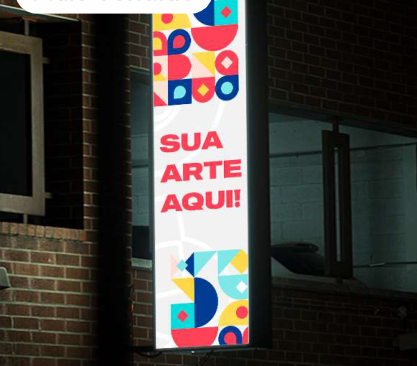 Lona Backlight — imagem ilustrativa