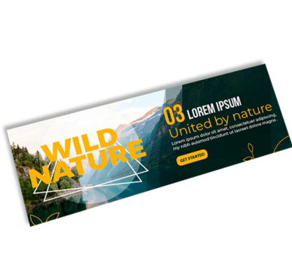 Flyer 10x28cm — imagem ilustrativa